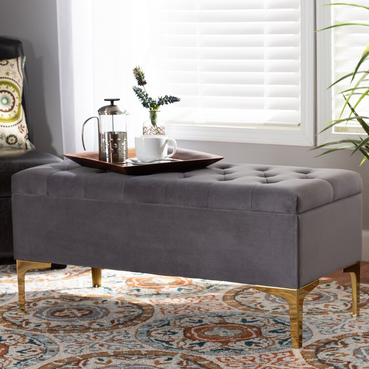 Wayfair grey online ottoman